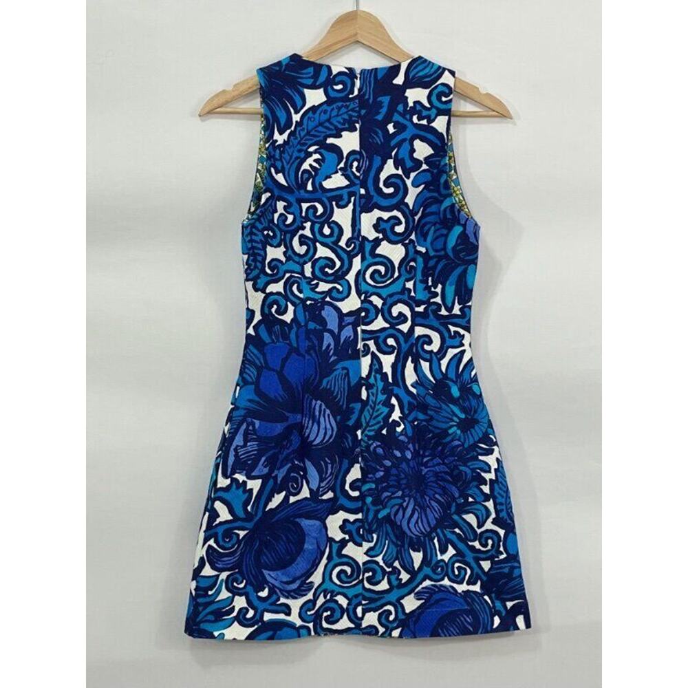 LA DoubleJ Blue and White Floral Mini Dress - Picture 5 of 10